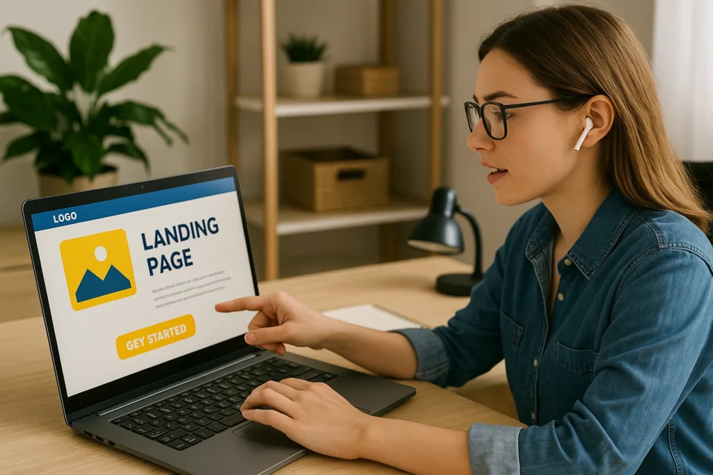 Designing persuasive landing page