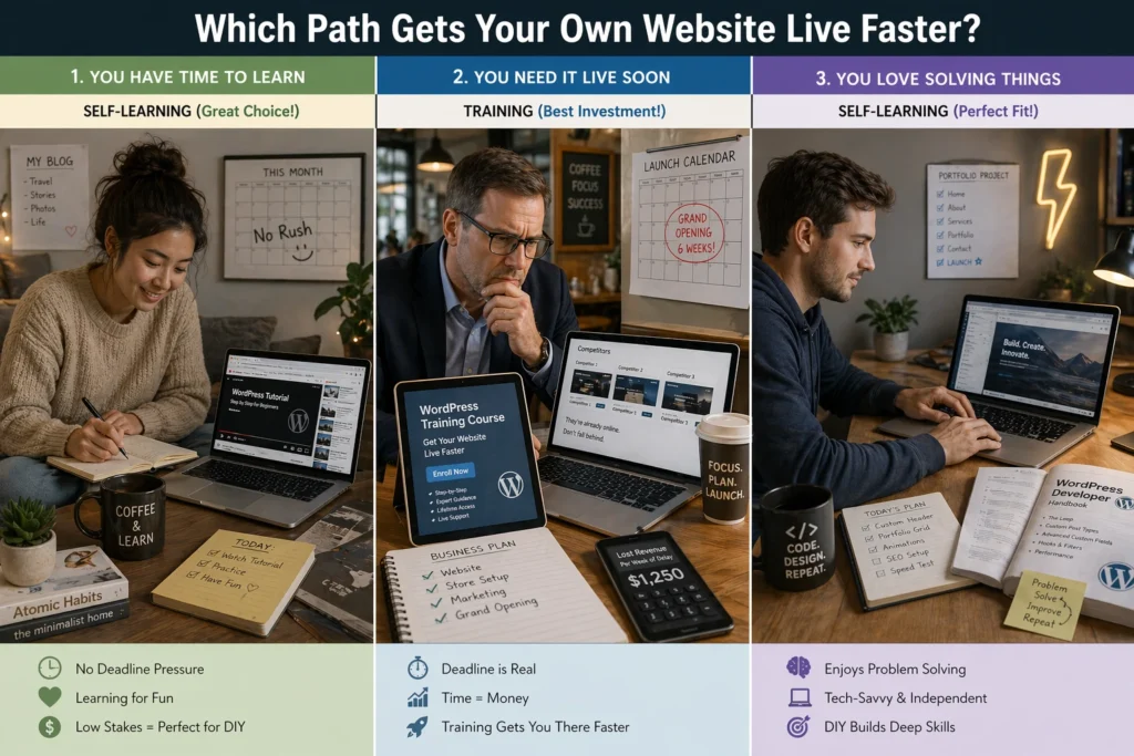 Which Path Gets Your Own Website Live Faster?