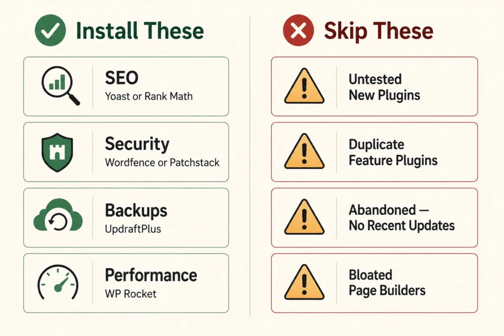 The WordPress Plugins You Actually Need (And the Ones to Skip)