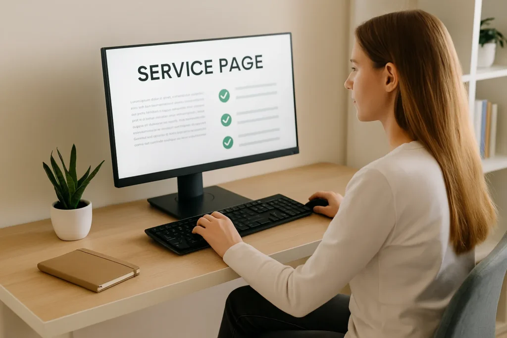 Write a Service Page That Builds Trust