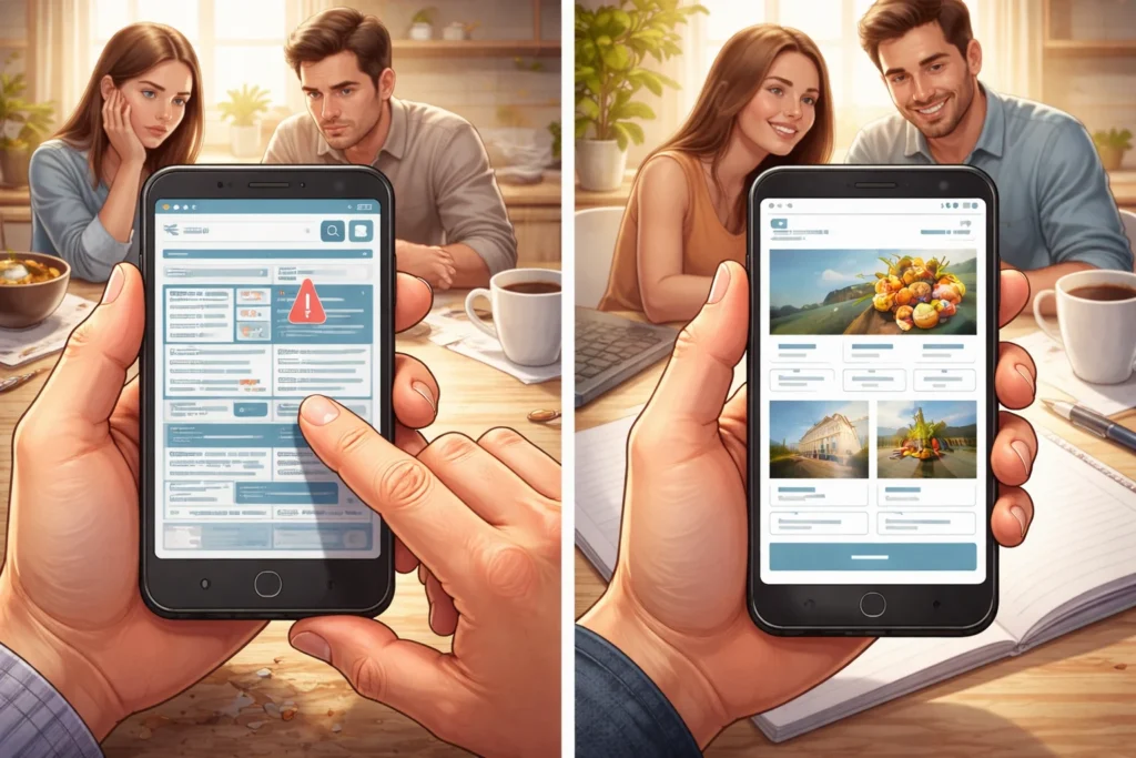 A sites Mobile impression matters